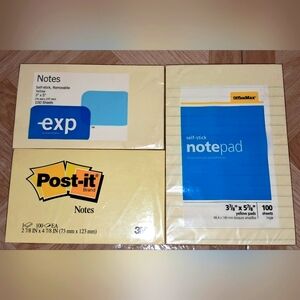 SELF STICK NOTE PADS - 300 Sheets